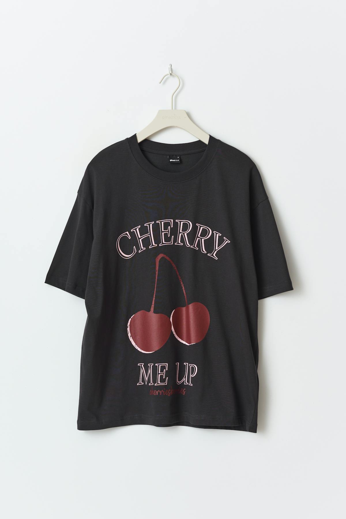 Oversized print tee