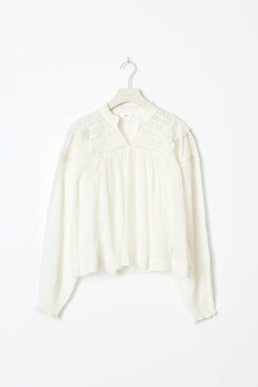 Y boho lace blouse