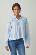 Y boho lace blouse