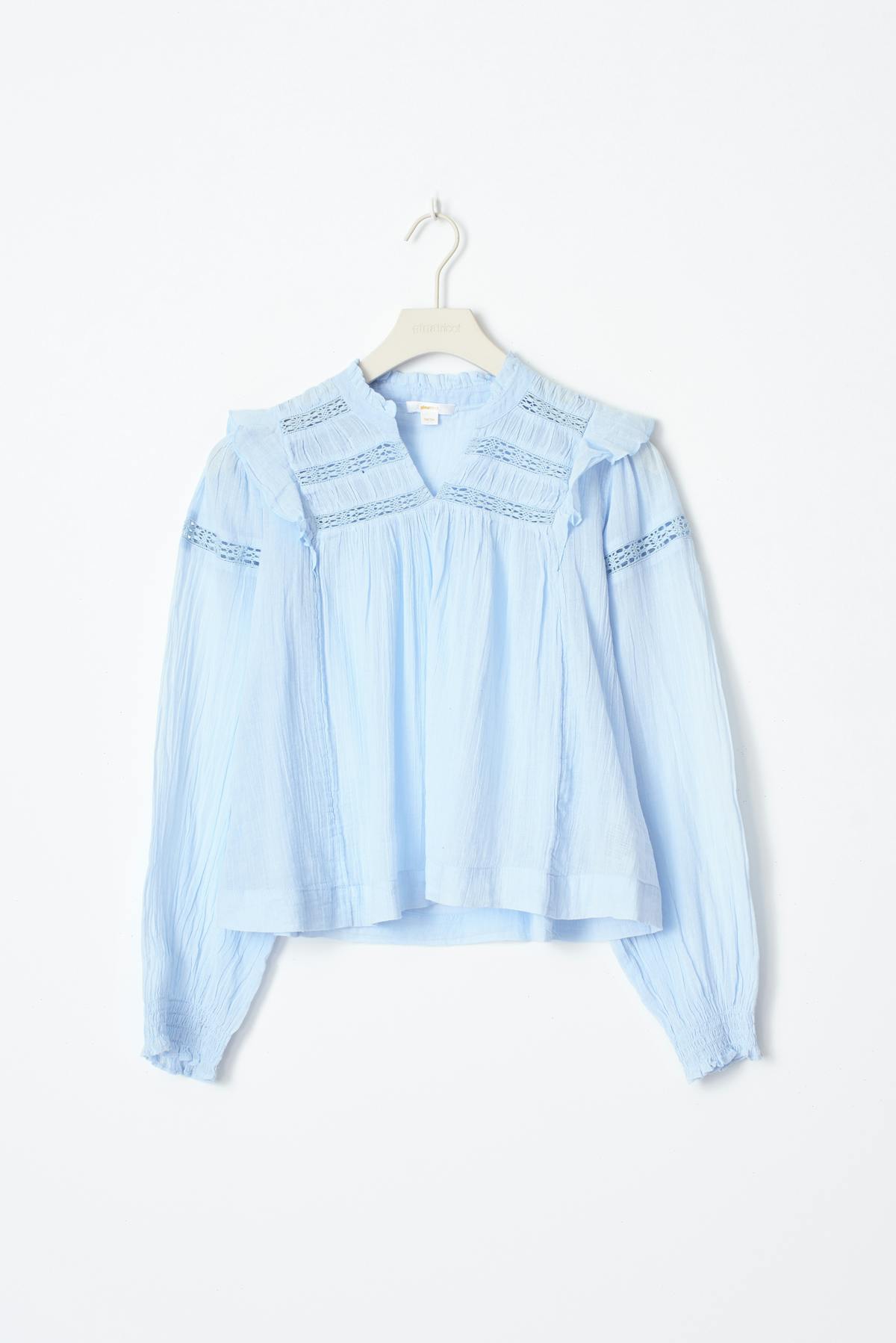 Y boho lace blouse