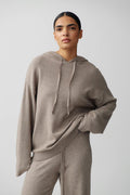 Knitted hoodie