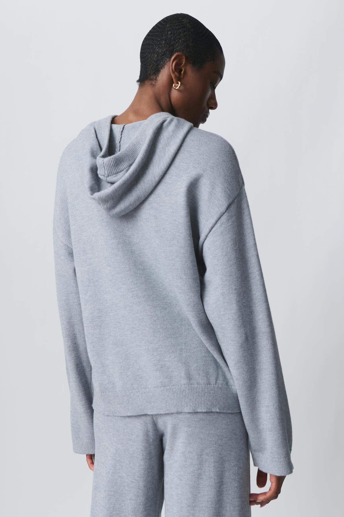 Knitted hoodie