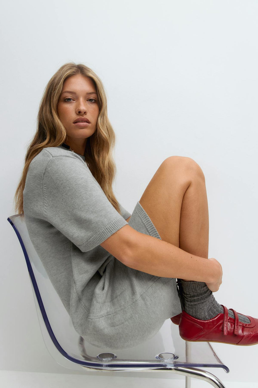 Knitted short dress