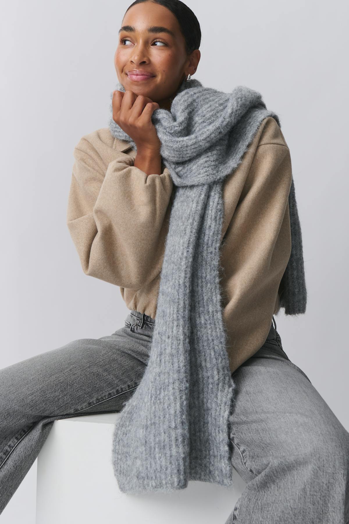 brushed scarf