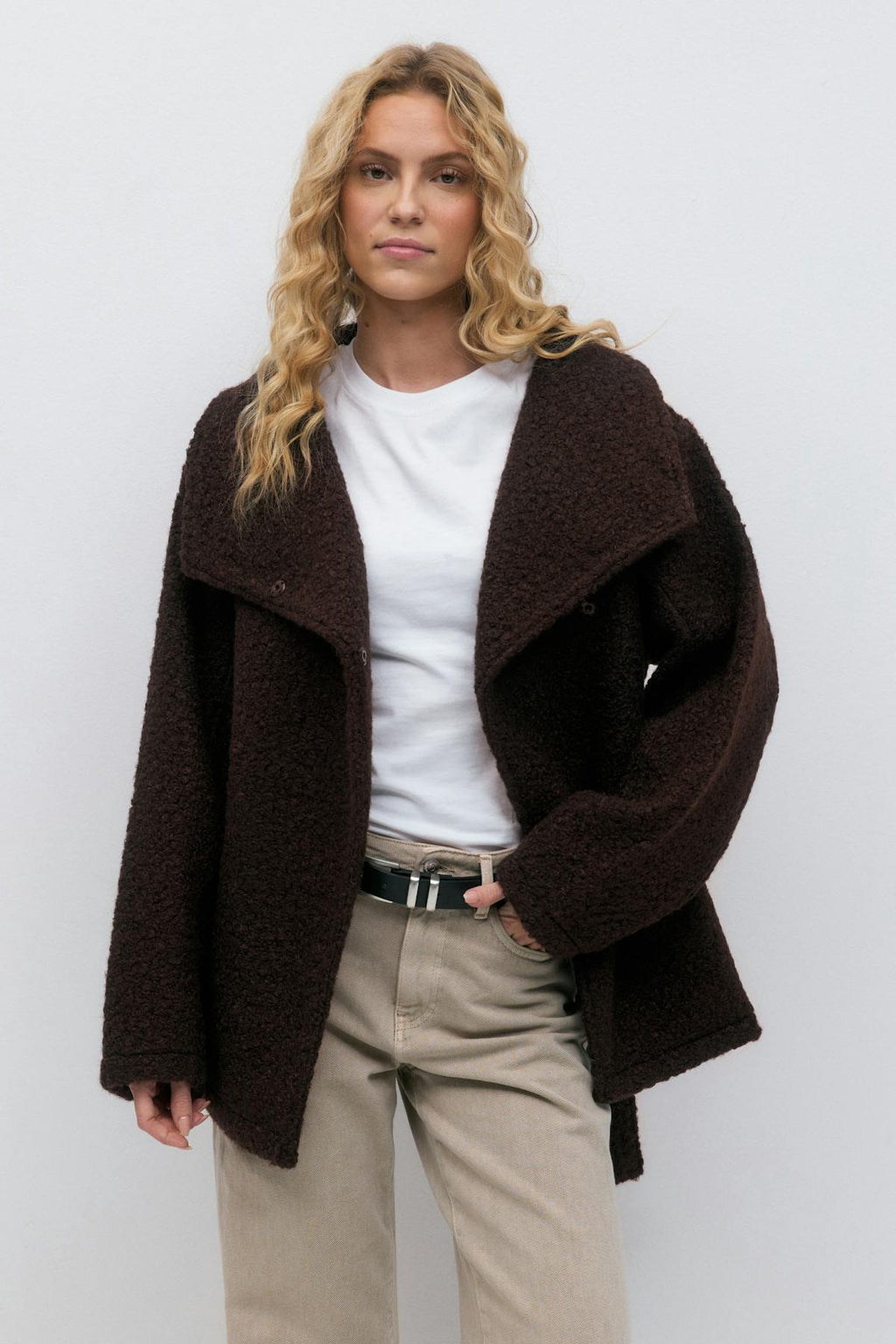 Soft belted jacket