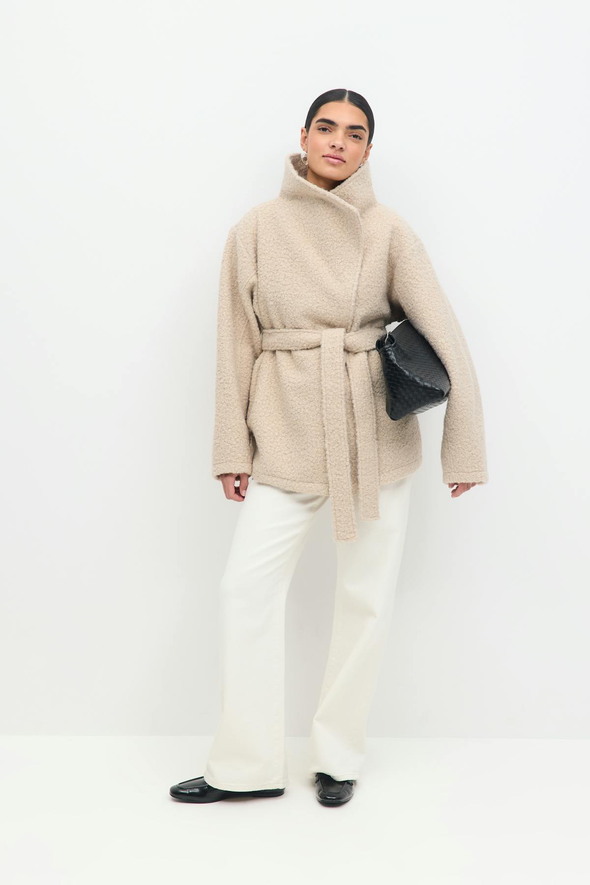 Soft belted jacket