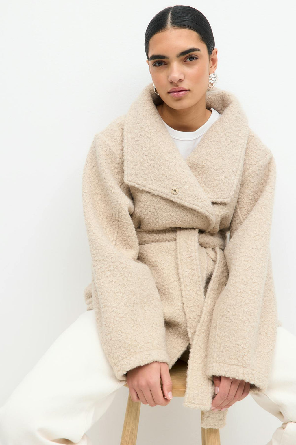 Soft belted jacket