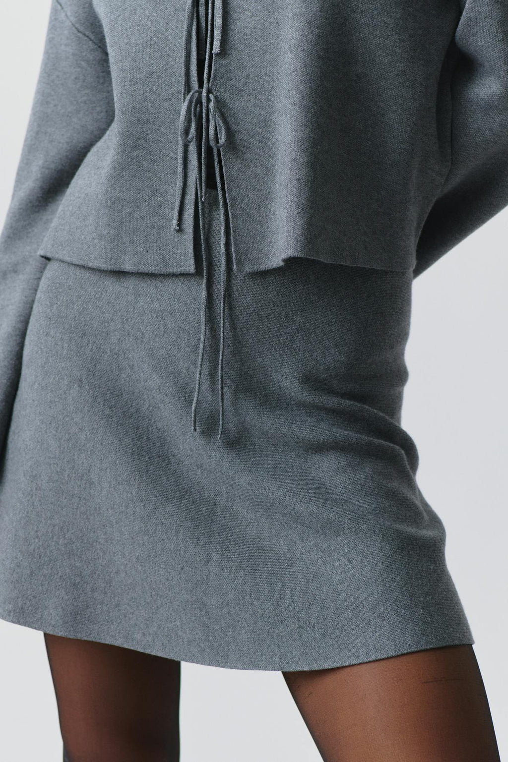 knitted jacquard skirt