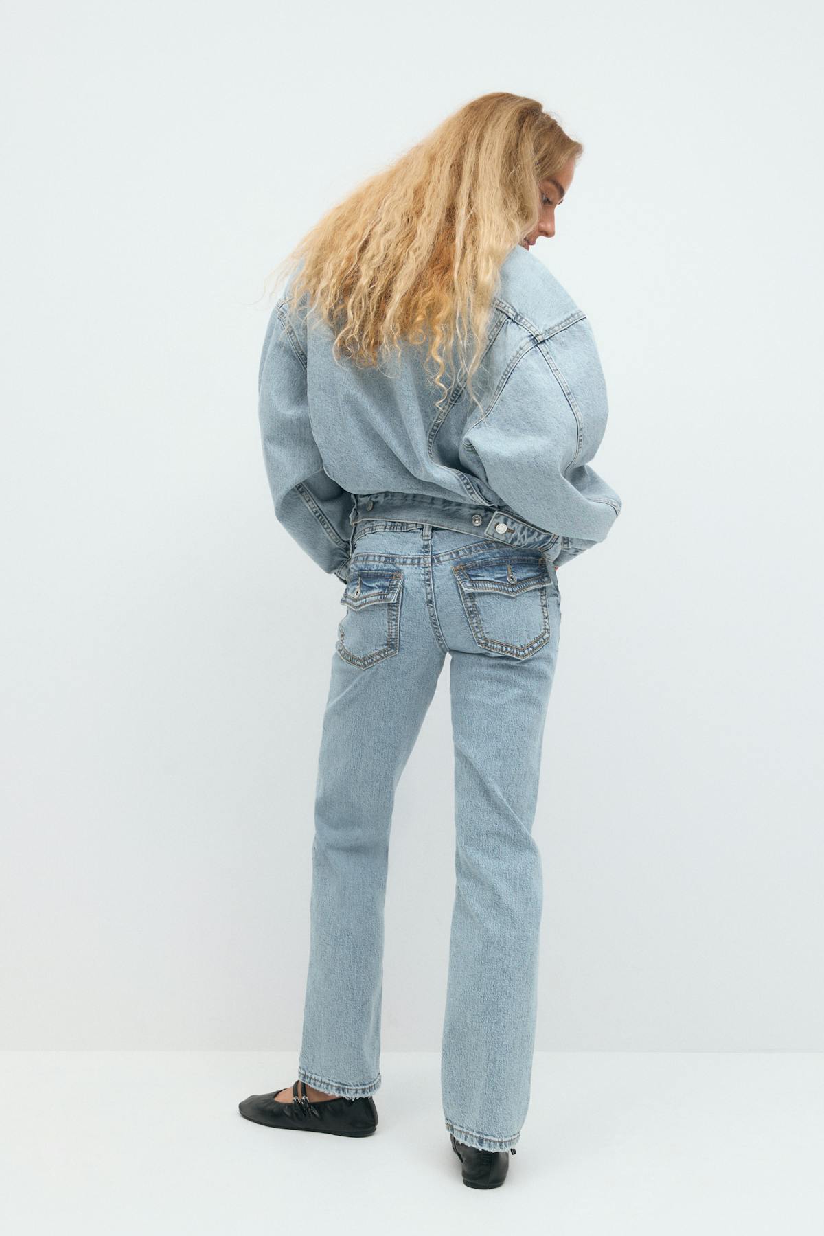 Ultra low straight jeans