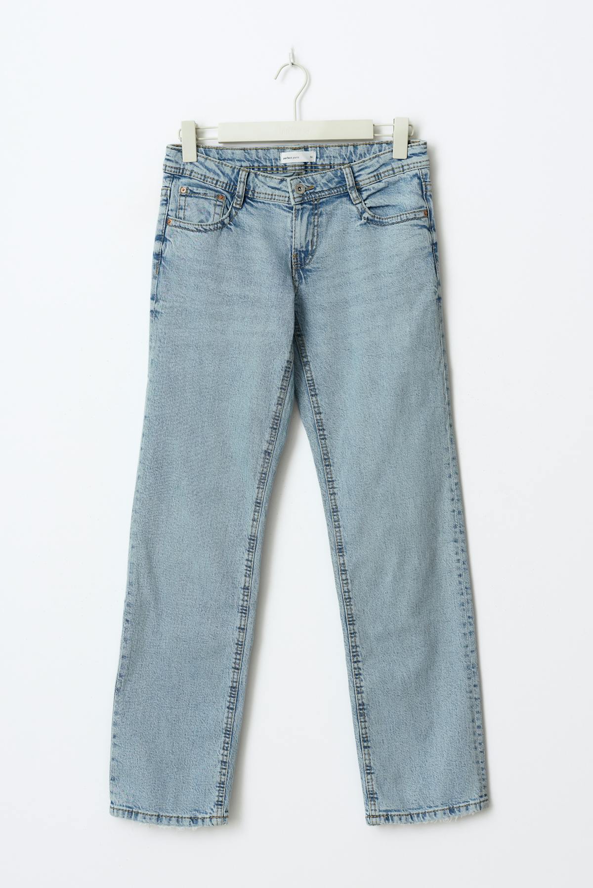 Ultra low straight jeans