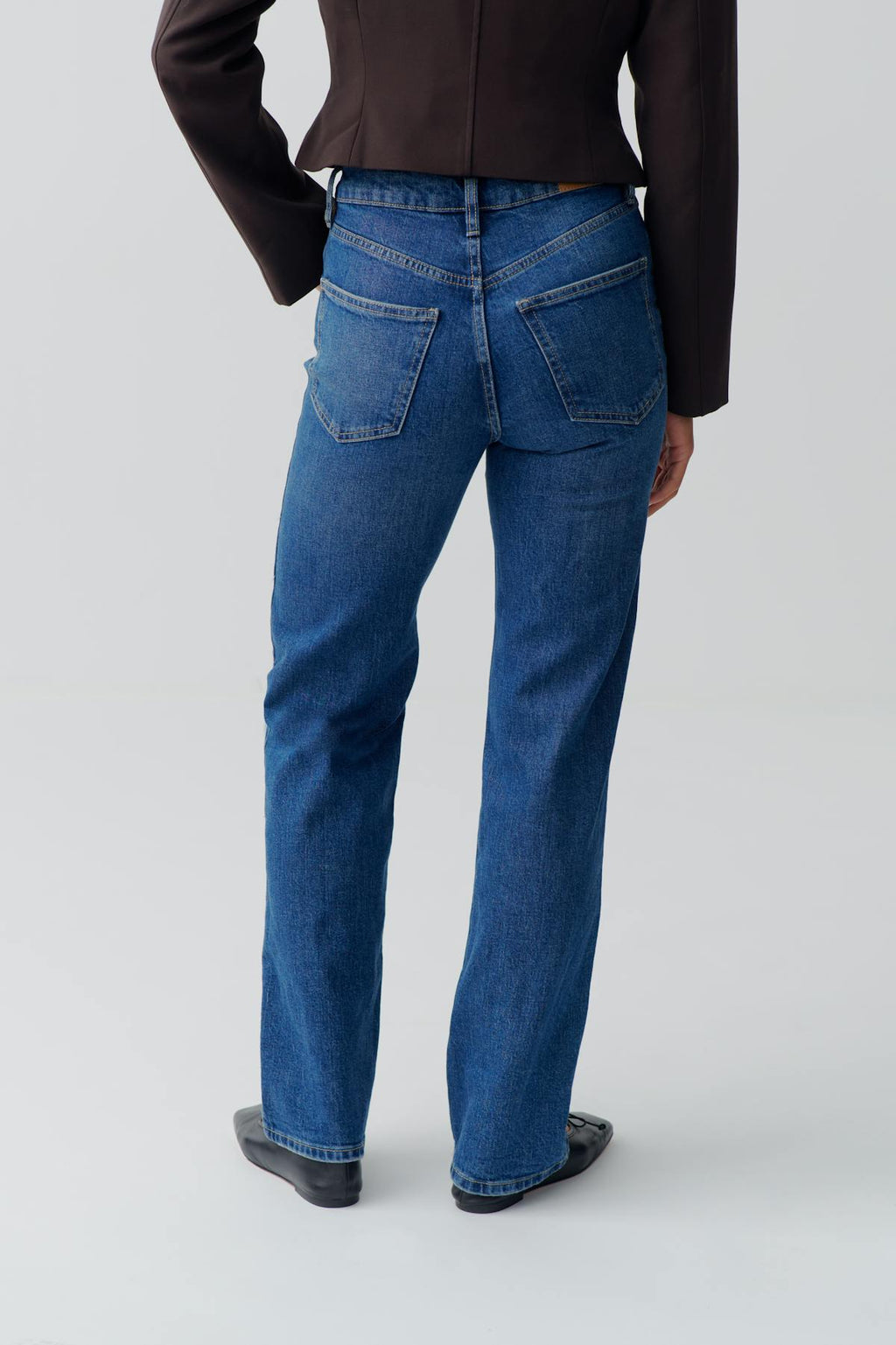High straight jeans