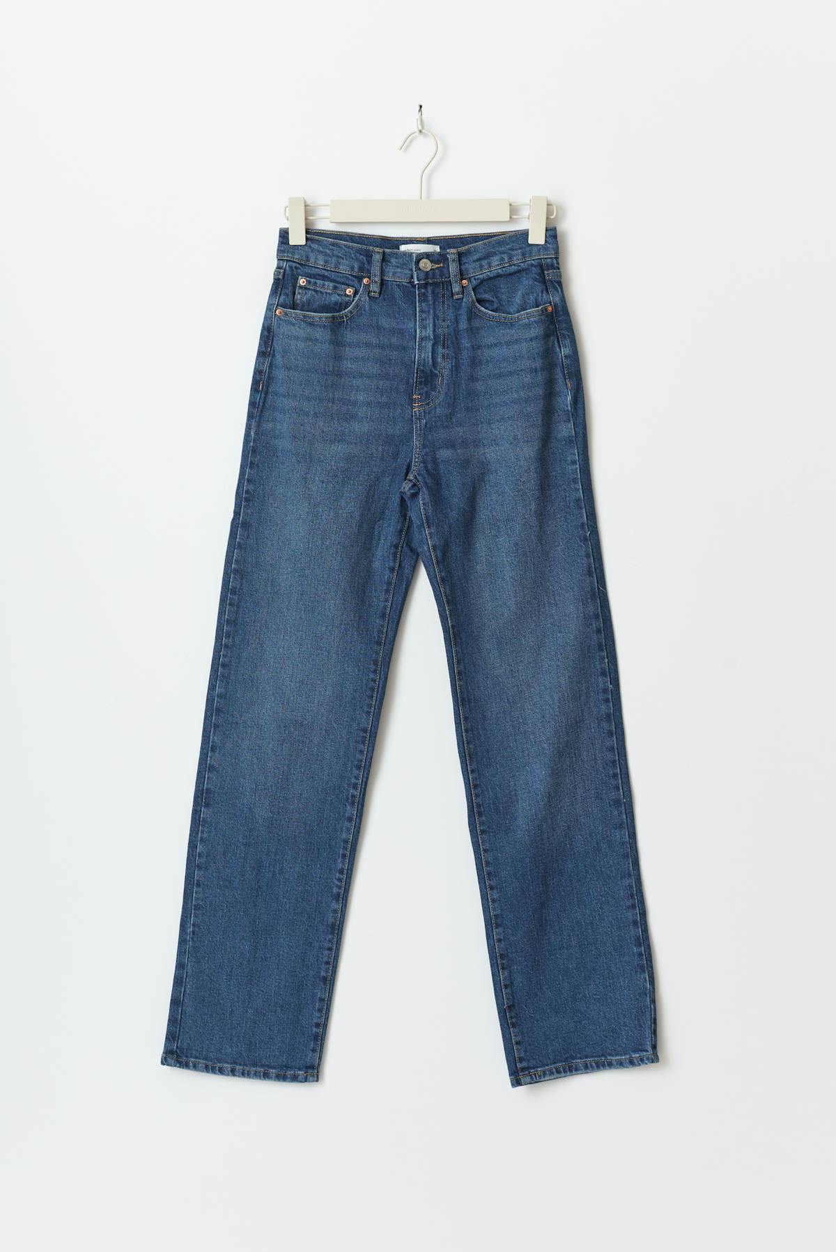 High straight jeans