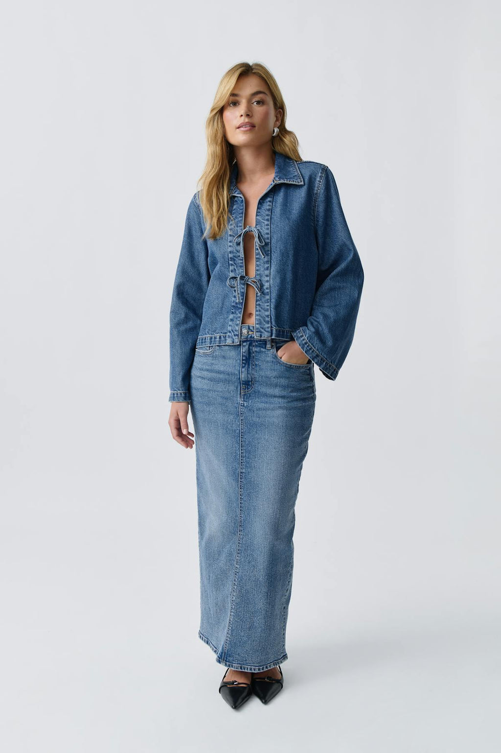 denim skirt