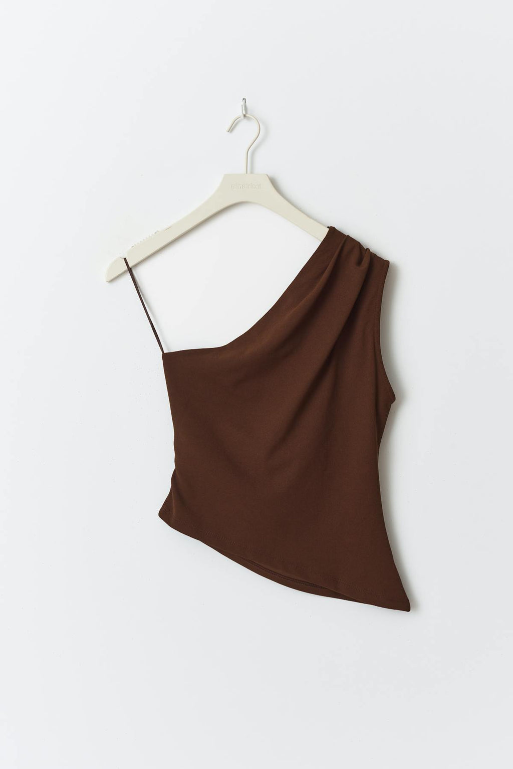 One shoulder drapy top