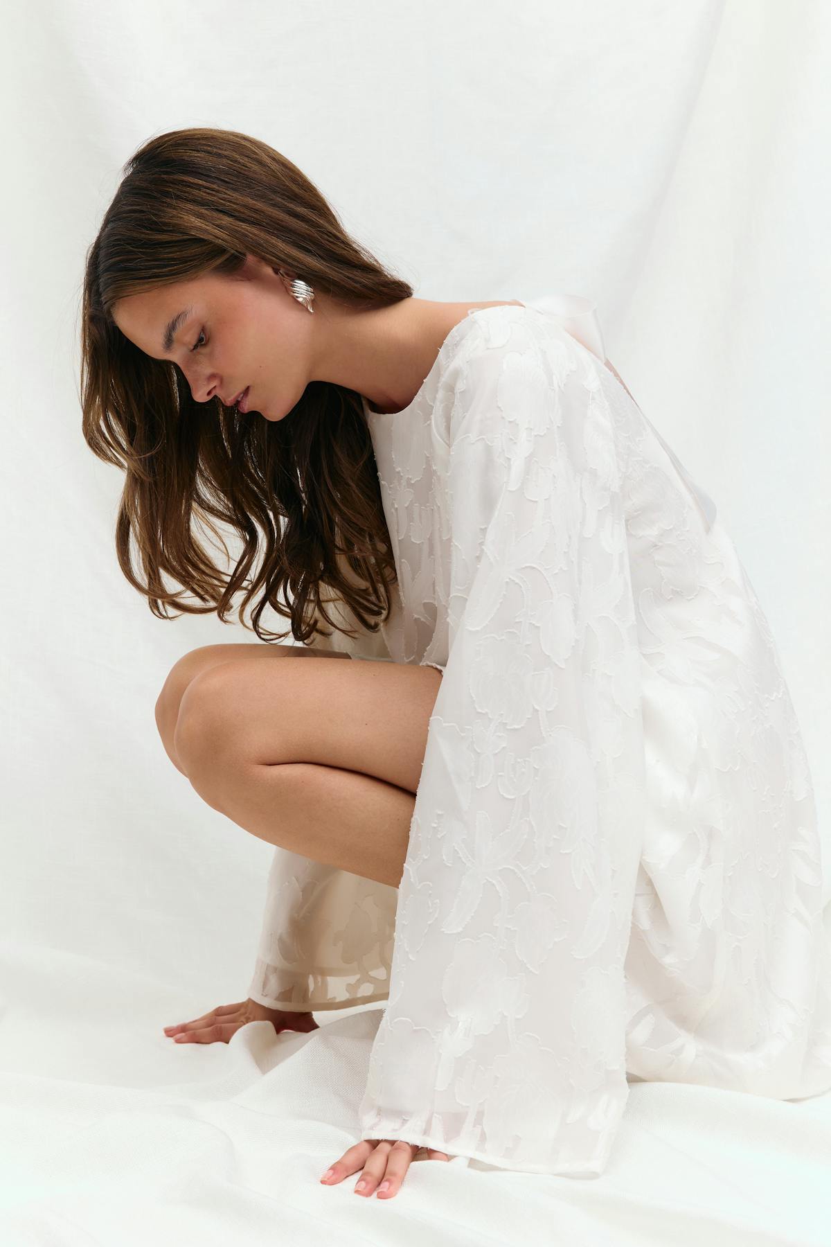 Wide flowy floral dress