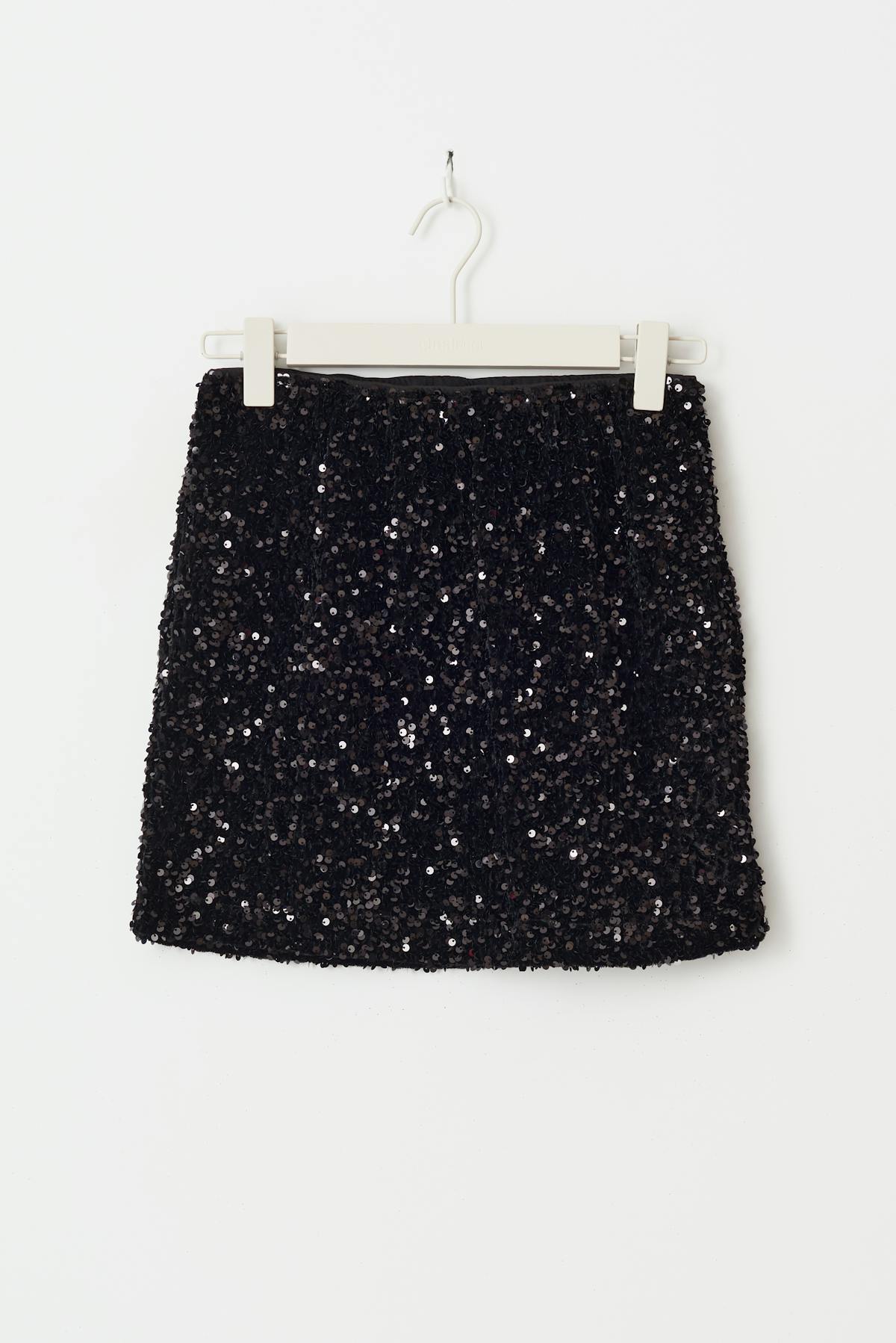 sequin mini skirt