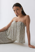 Strapless sequin top