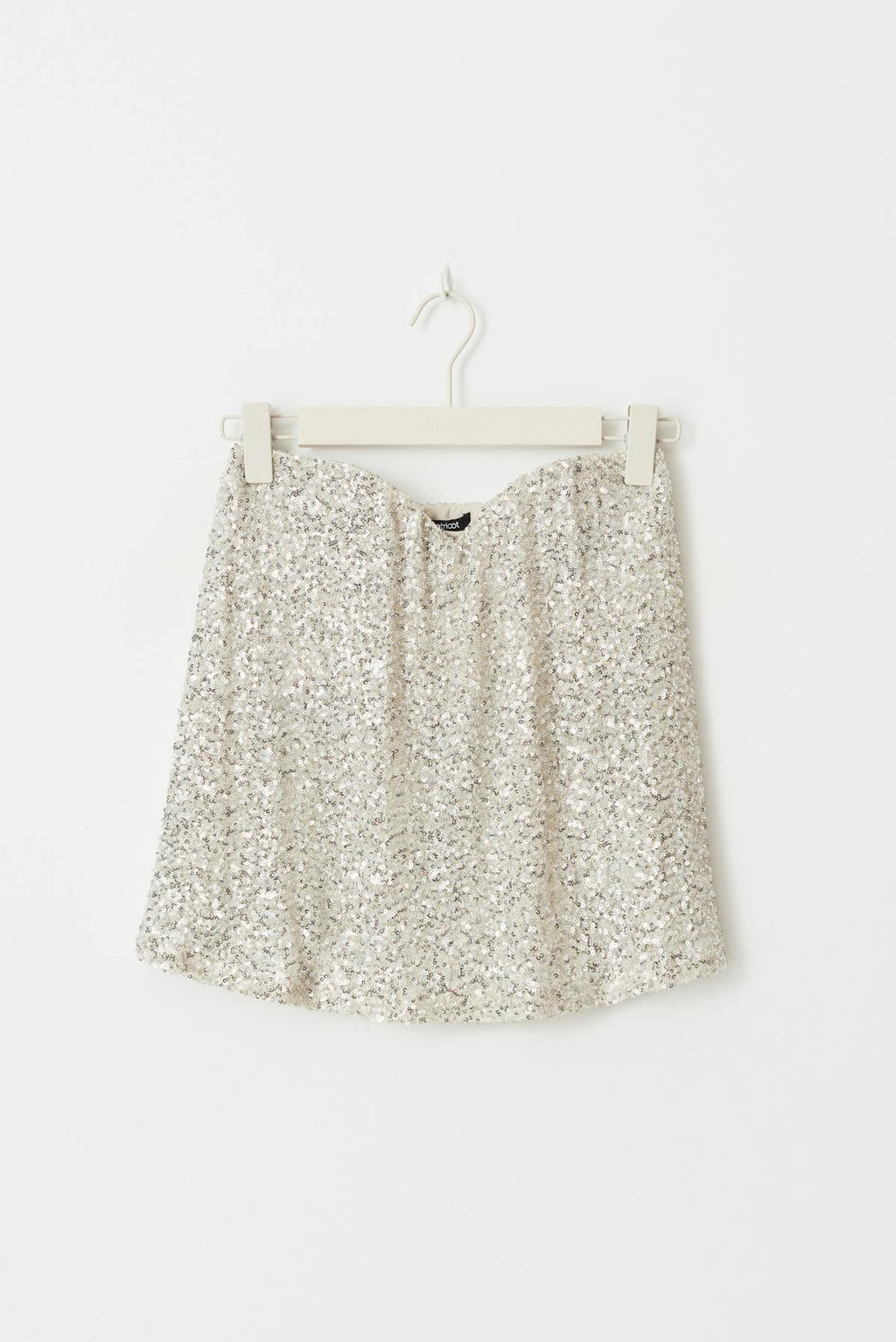 Strapless sequin top