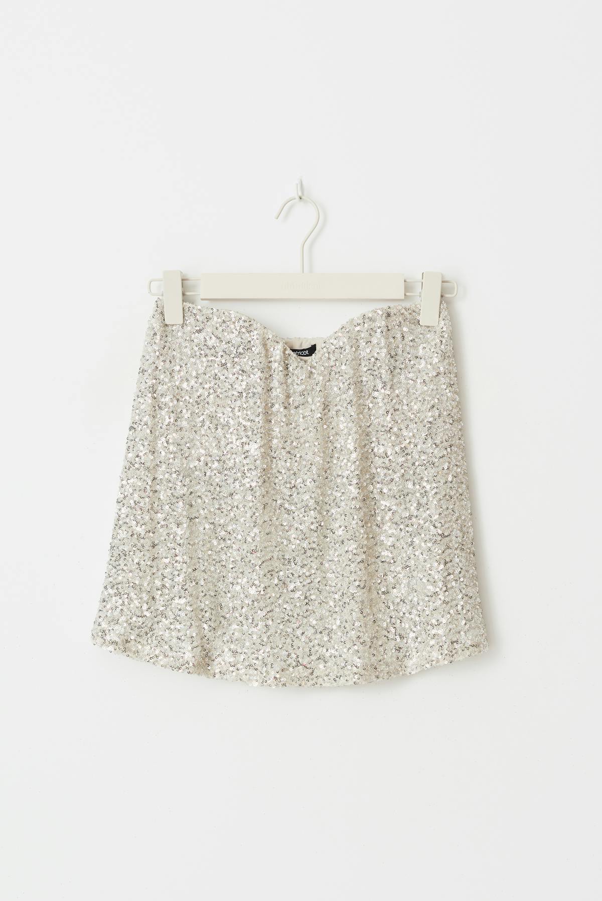 Strapless sequin top
