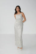 Sequin maxi skirt