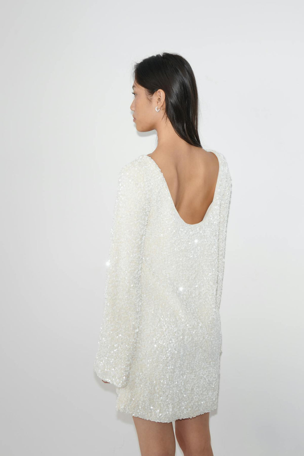 Loose sequin mini dress