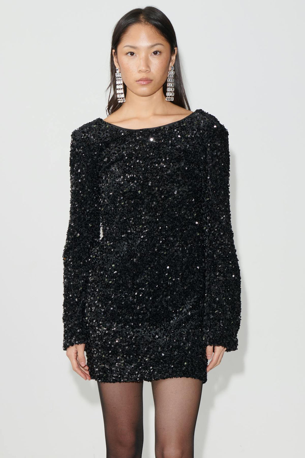Loose sequin mini dress
