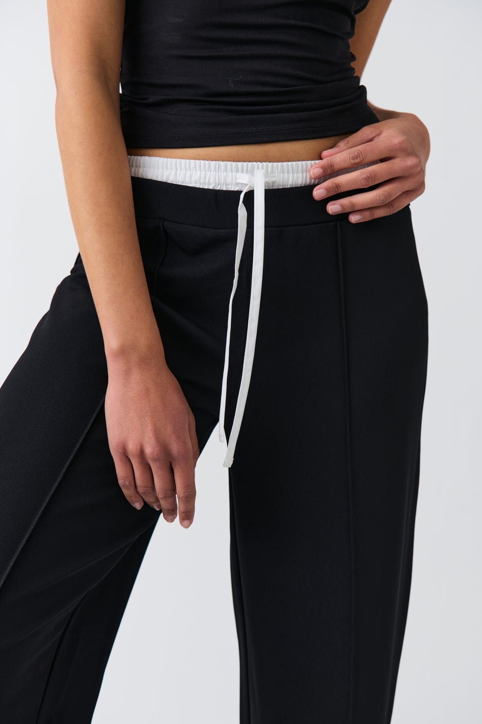 Waist detail trousers