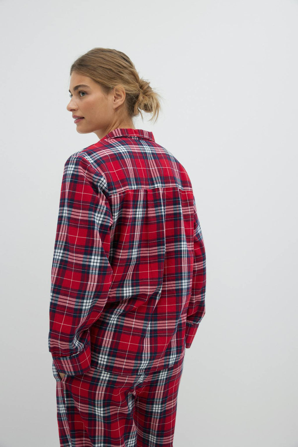 Flannel pyjamas shirt