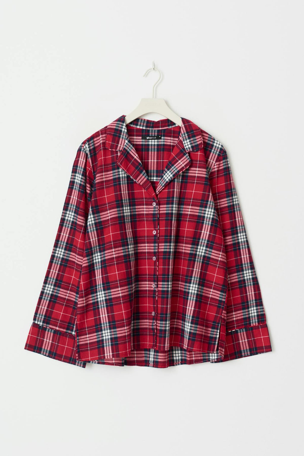 Flannel pyjamas shirt