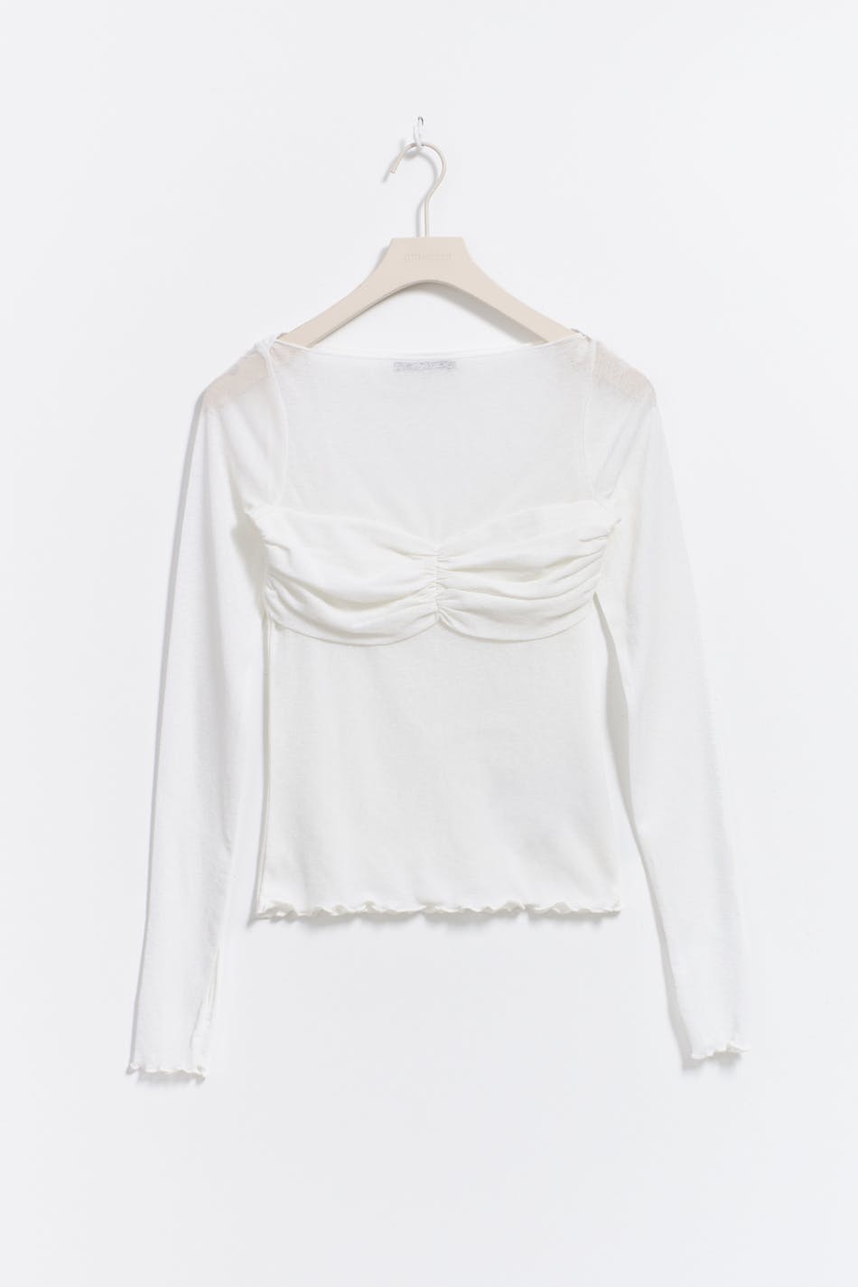 Sheer boatneck top