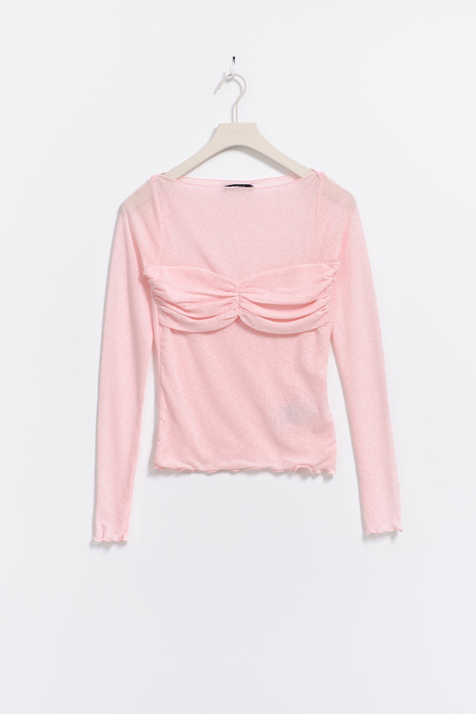 Sheer boatneck top