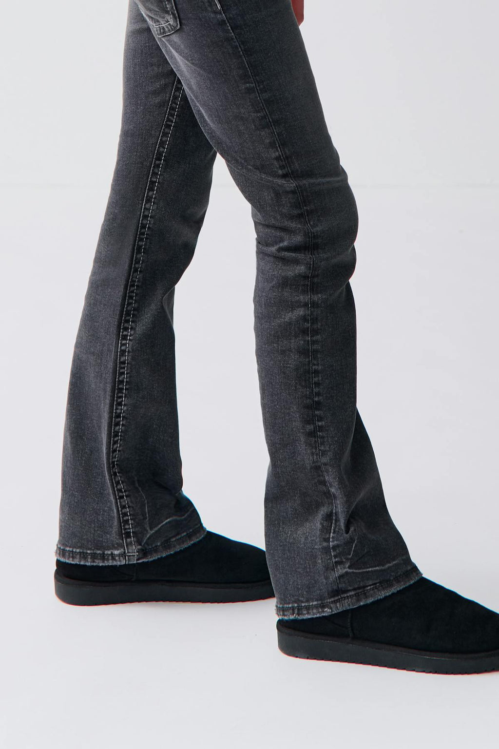 Chunky basic flare jeans