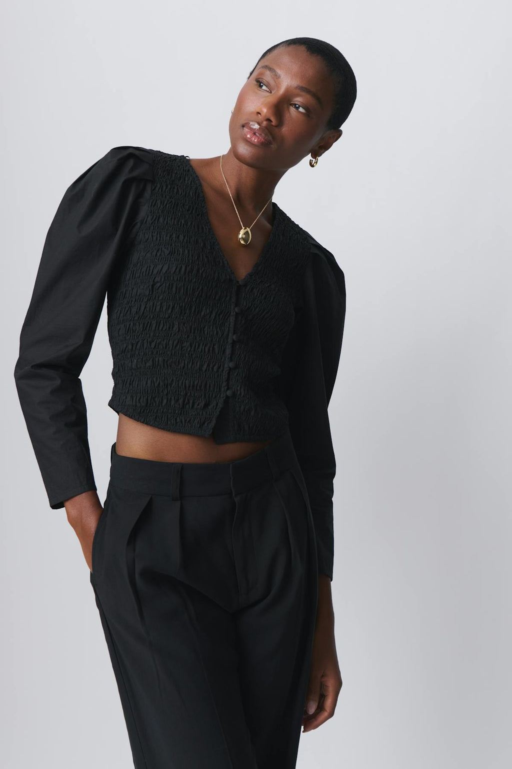Puff sleeve blouse