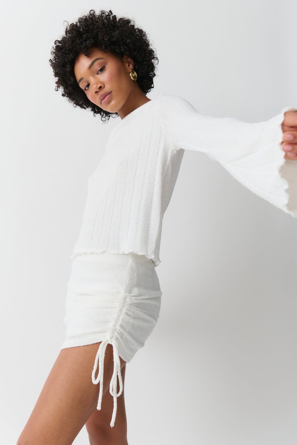 Drawstring skirt