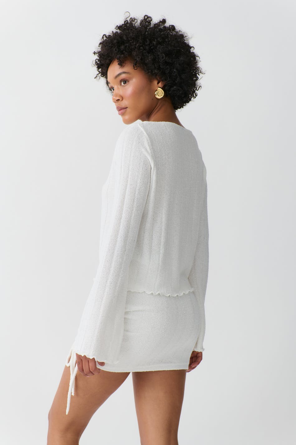 Drawstring skirt