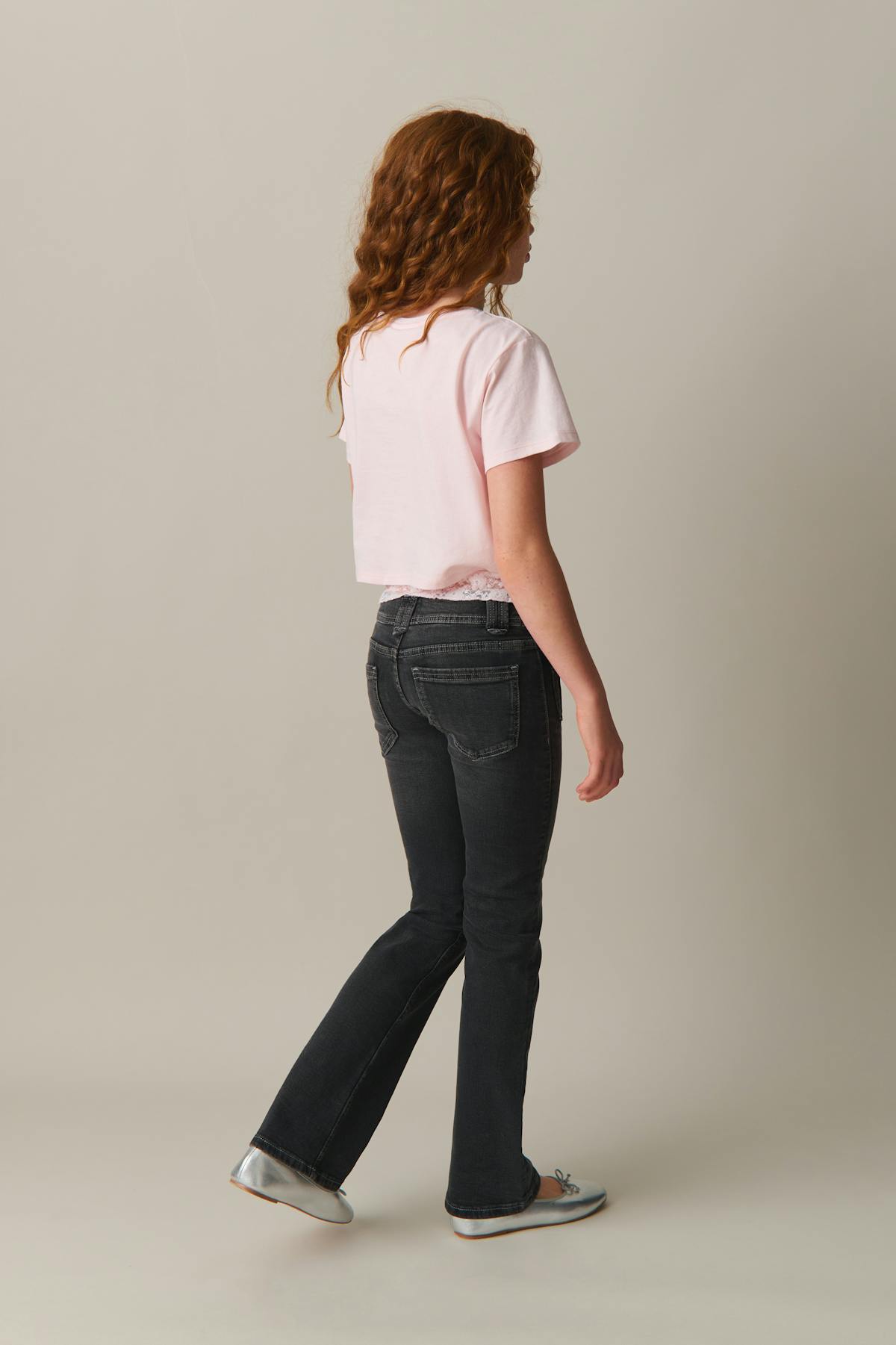 Front pocket bootcut jeans