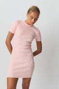 Short sleeve knit dress