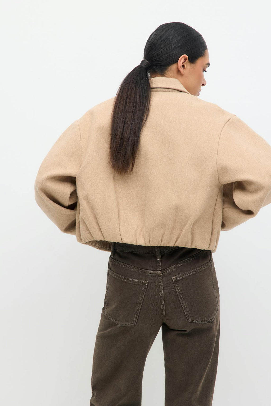 Short felt jacket