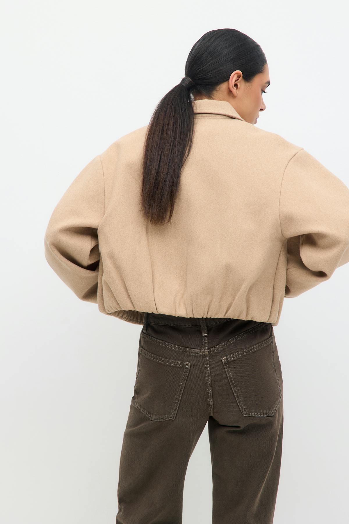 Short felt jacket