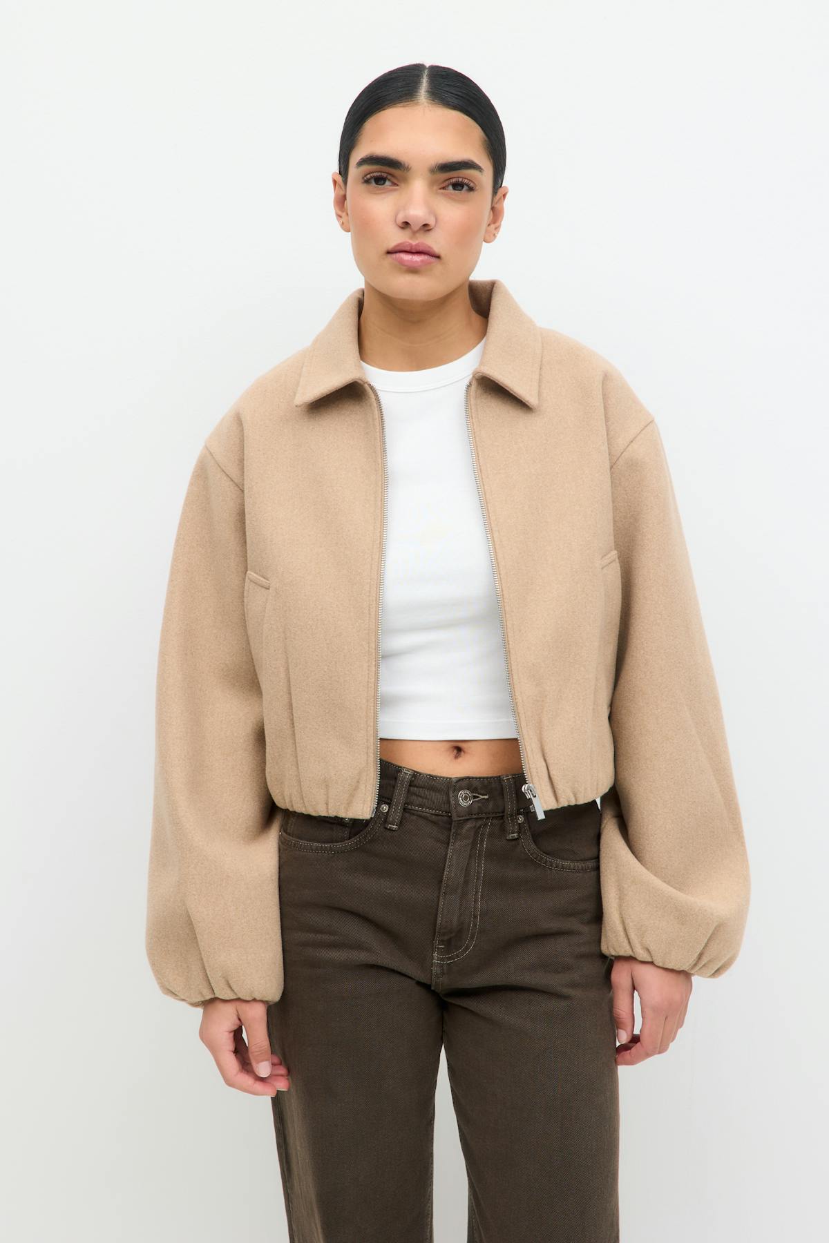 Short felt jacket