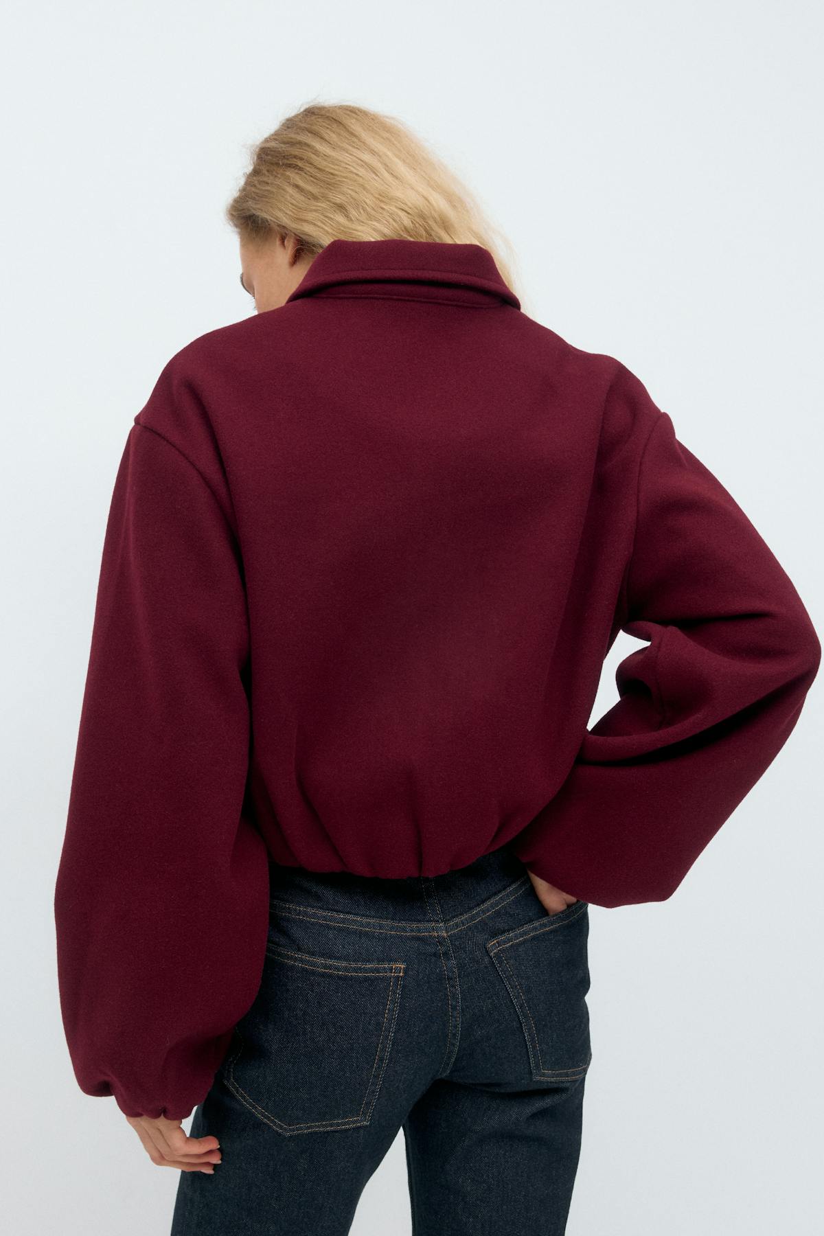 Short felt jacket