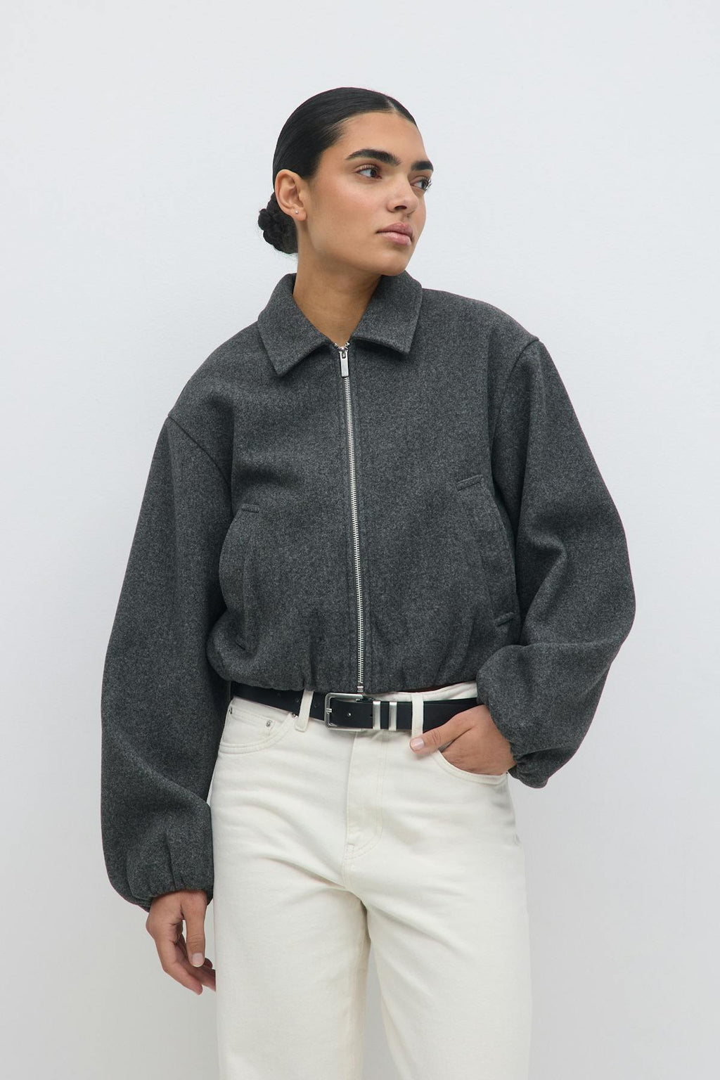 Short felt jacket