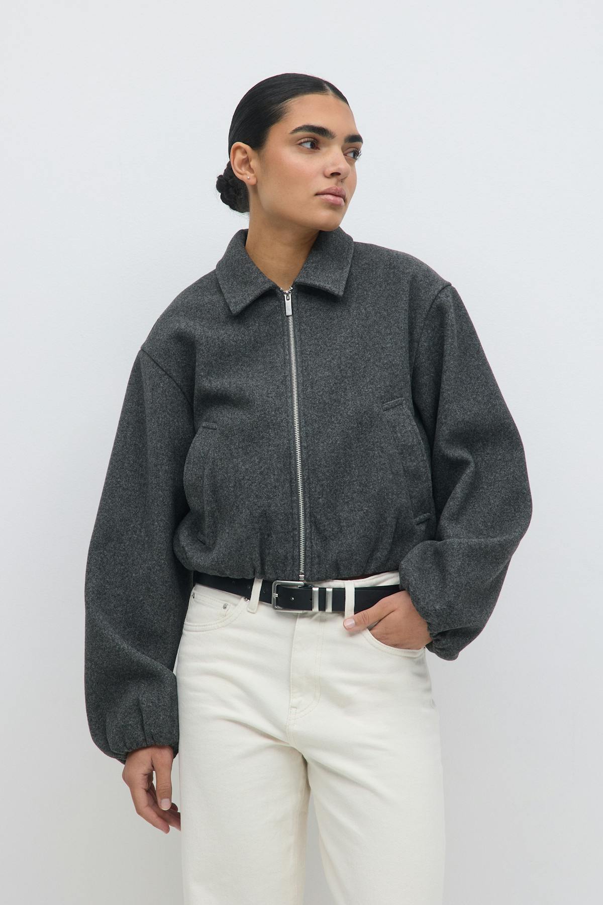 Short felt jacket