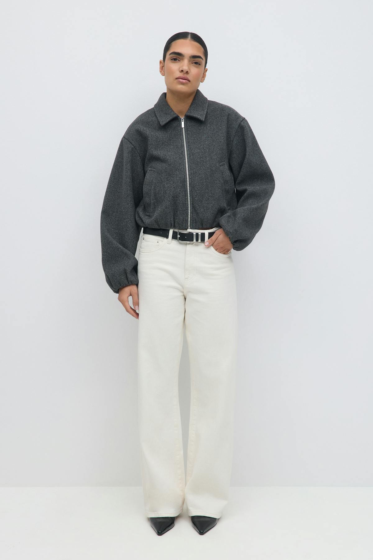 Short felt jacket