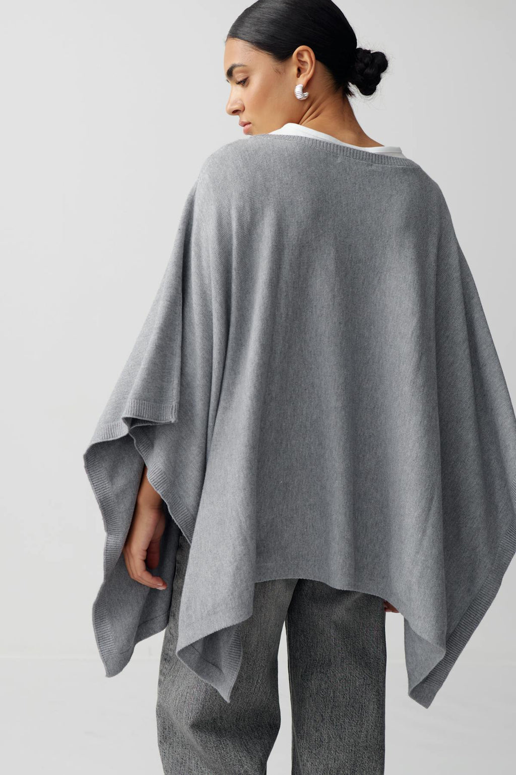 Knitted poncho