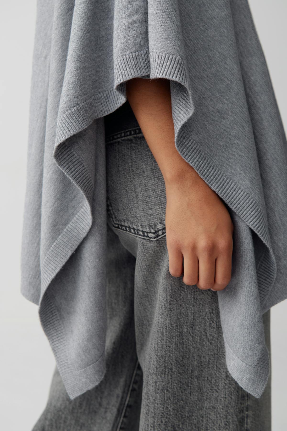 Knitted poncho