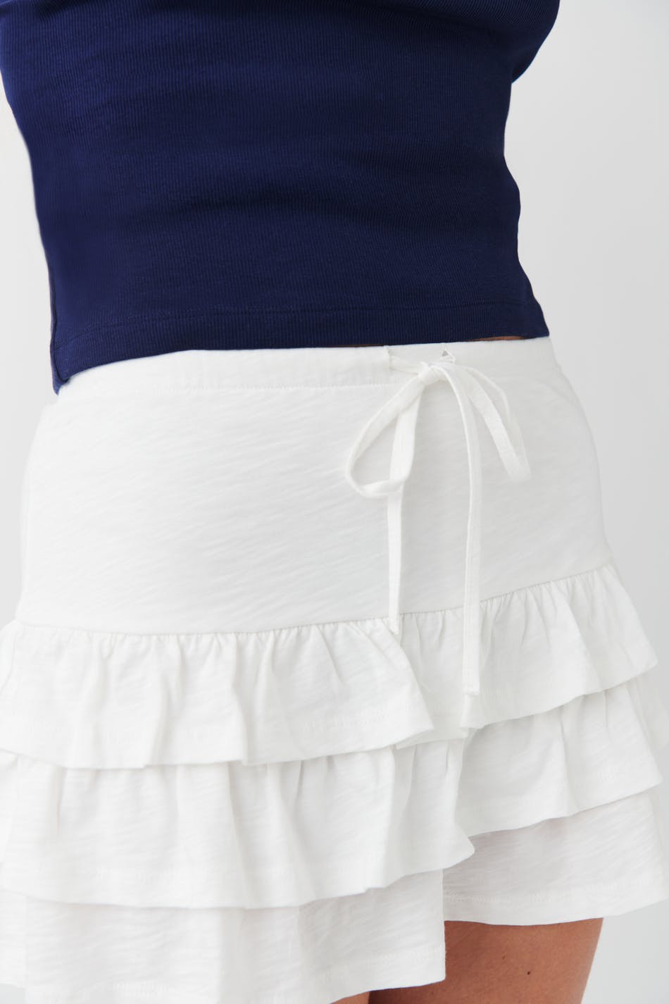 Mini frill skirt