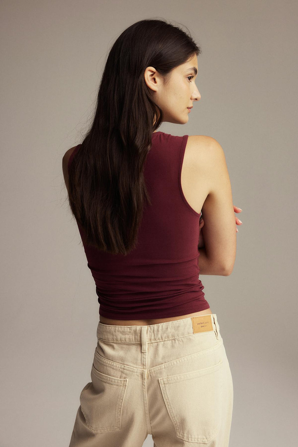 Square neck tank top