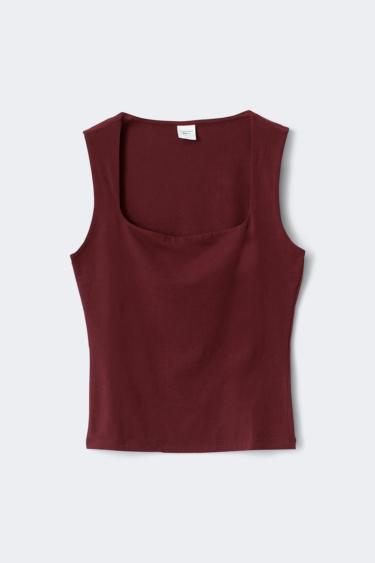 Square neck tank top
