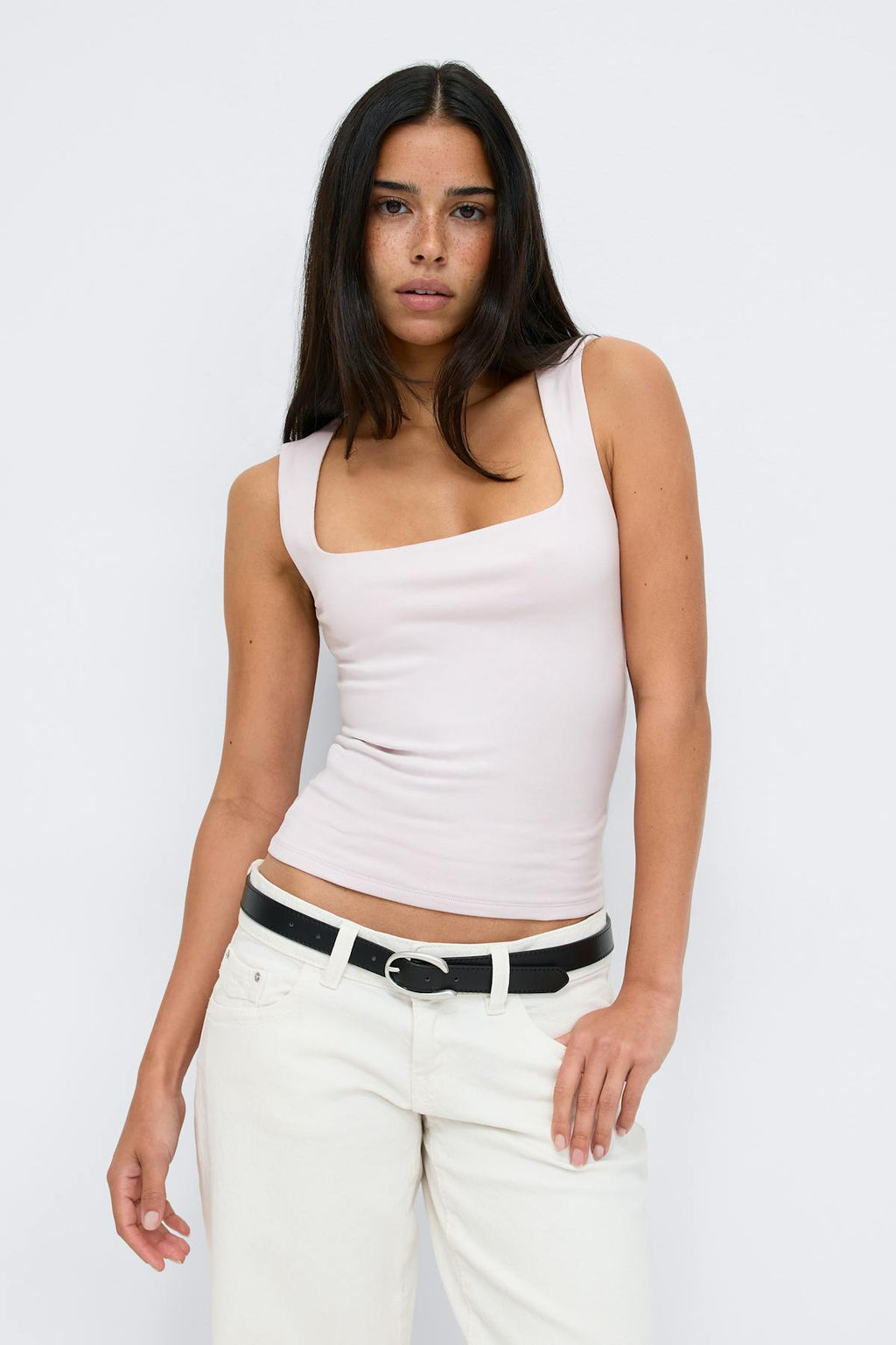 Square neck tank top